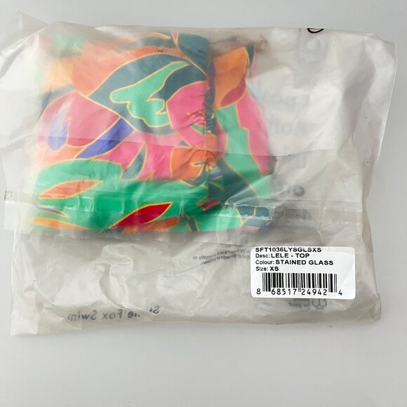 Stone Fox Swim LELE Top In Stained Glass Size XS NEW - Picture 2 of 3